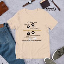 Load image into Gallery viewer, #1 dog mom t-shirt cream