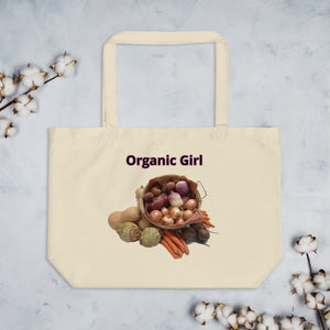 Organic Girl Large Eco Tote Bag