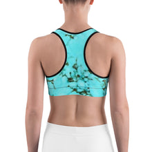 Load image into Gallery viewer, Turquoise Sports Bra