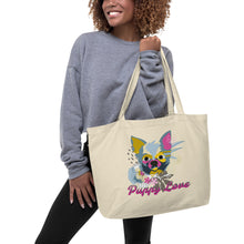 Load image into Gallery viewer, Puppy Love - Large Organic Eco Tote Bag