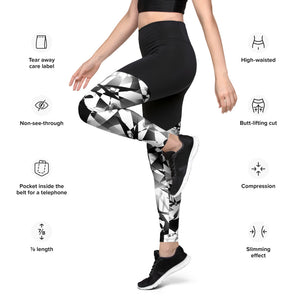 Abstract Sports Leggings