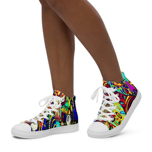 Psychedelic Shrooms Women’s High Top Shoes